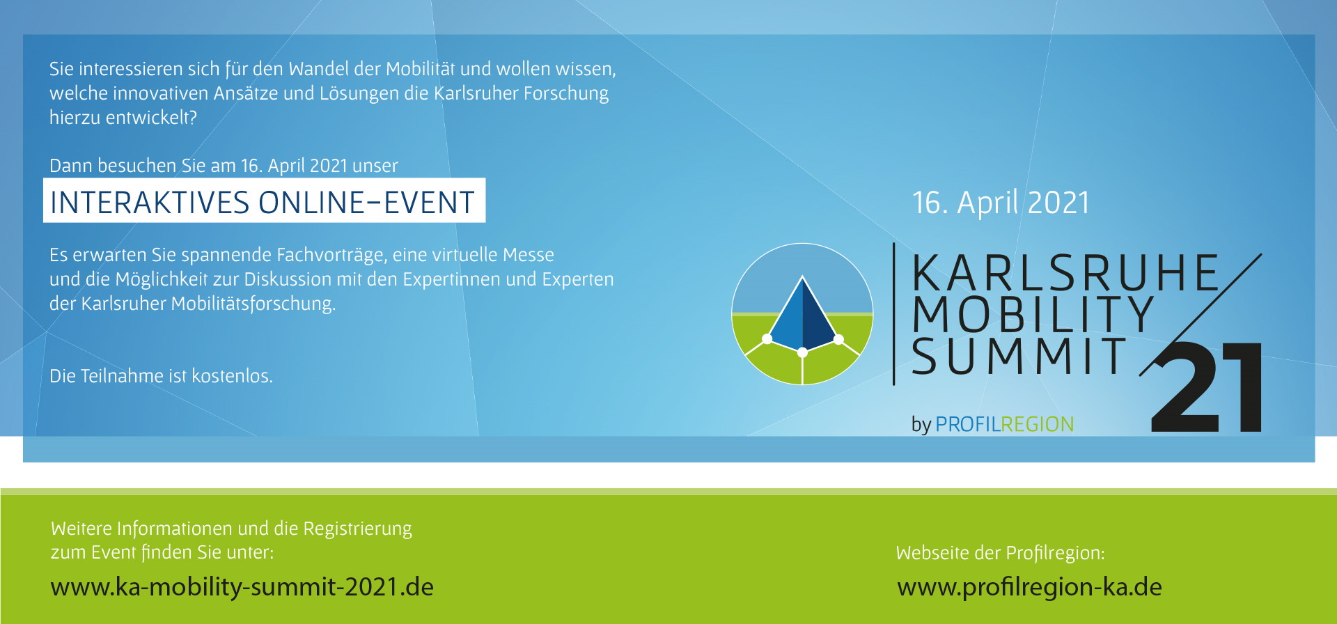 Karlsruhe Mobility Summit 2021 Einladung